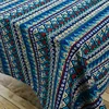 CFen A's Bohemian Quality  Dining Tablecloth Color Soft Cotton Stripe Multi Sizes Lacy Home Kitchen Banquet Table Cover 1pc ► Photo 3/6