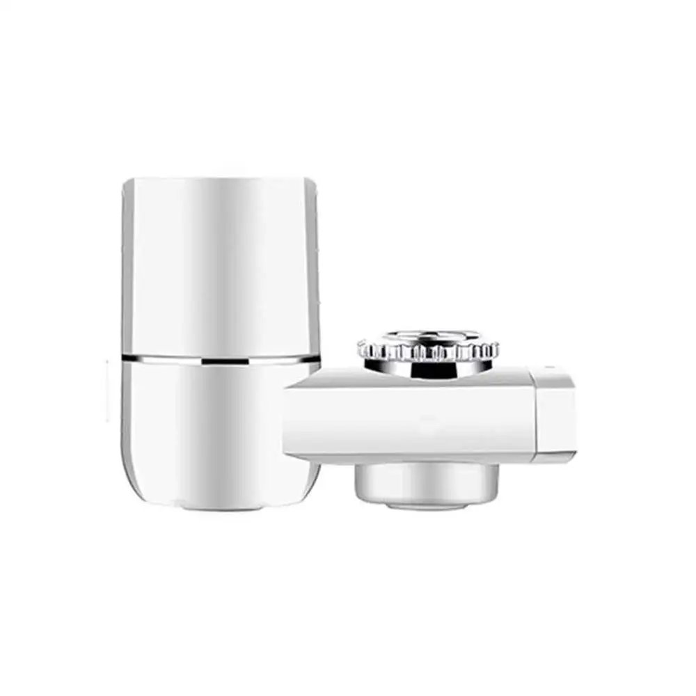 Белый Tap Faucet Water Filter Purifier Washable Ceramic Percolator Mini Water Filter Household Suspended Purifier Replacemen 4FM - Цвет: Белый