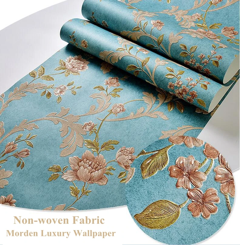

Wallpapers Youman European Modern Luxury 3D Embossed HD Non-woven Fabric Home Decor Canvas Living Room Background Wall photo