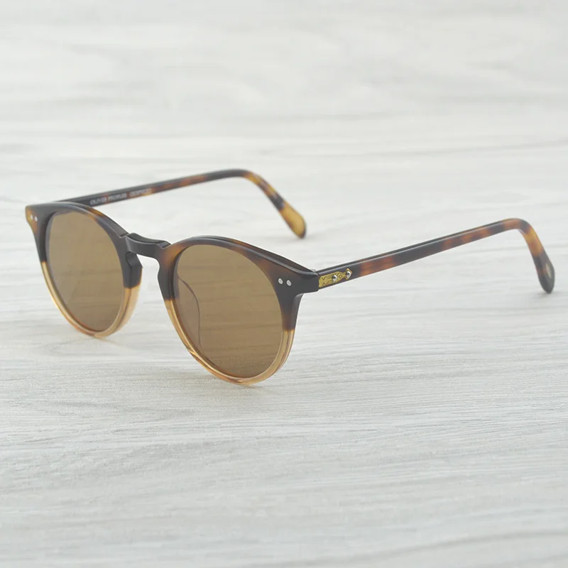 Ретро Винтажные Солнцезащитные очки OV5256 Дизайнерские мужские и женские поляризованные солнцезащитные очки Sir О 'Мэлли мужские солнцезащитные очки для вождения - Цвет линз: TortoiseBrownVSBrown