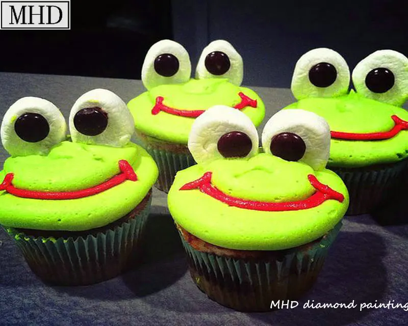Artwork 5d diy diamond painting cross stitch kit cartoon cake smiley face square round drill 3d mosaic embroidery | Дом и сад