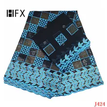 getzner африканская кружевная ткань высокого качества; обувь с вышивкой; парча в Гвинейском стиле парча нигерийская Кружевная повязка на голову 5+ 2 ярдов J424