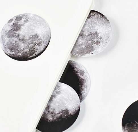 Шикарная Новинка Канцтовары Kawai 45 шт./кор. Moon стильные мини бумажные украшения