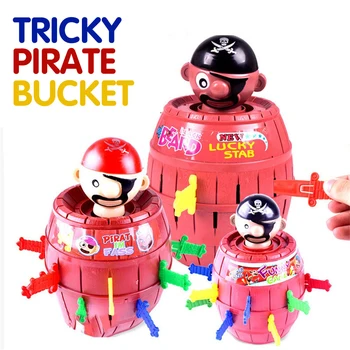 

New Peculiar Pirate Bucket Tricky Toys Children Game Spoof Funny Interaction Playsets Intelligence Development Toy For Kids Gift