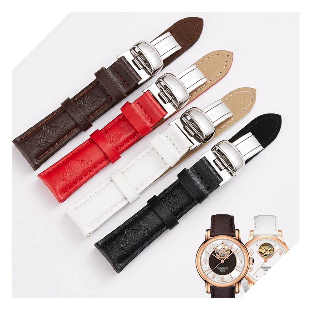 Новый красивый цветной кожаный ремешок для наручных часов Tissot 1853 T050 16 мм браслет