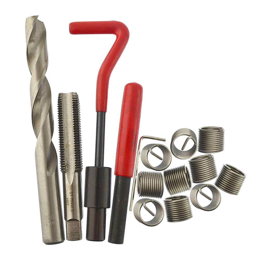 15/20/30Pcs Metric Thread Repair Insert Kit M5 M6 M8 M10 M12 M14 Helicoil Car Pro Coil Tool M5 * 0.8 Car Styling