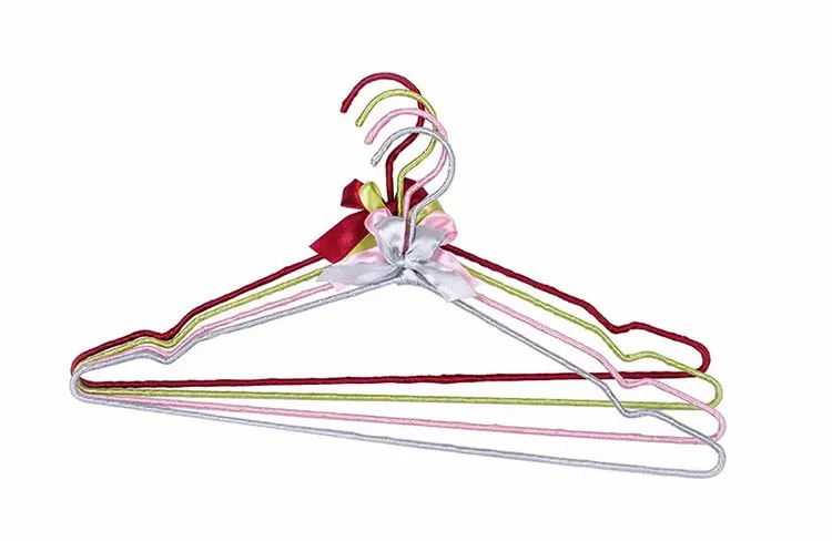 [ ] Высококачественная красочная ленточная вешалка для рубашек, металлическая вешалка(10 шт./партия
