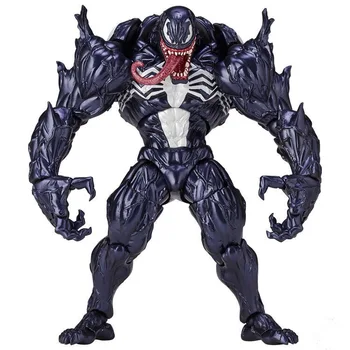 

NEW hot 18cm Venom spider-man movable action figure toys Spiderman Christmas gift doll with box