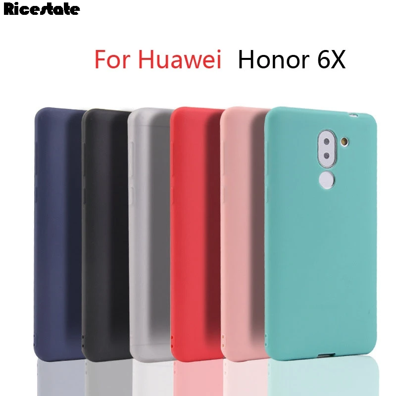 Ультратонкий чехол для Huawei Honor 6X GR5 2017 матовый Силиконовый мягкий из ТПУ с
