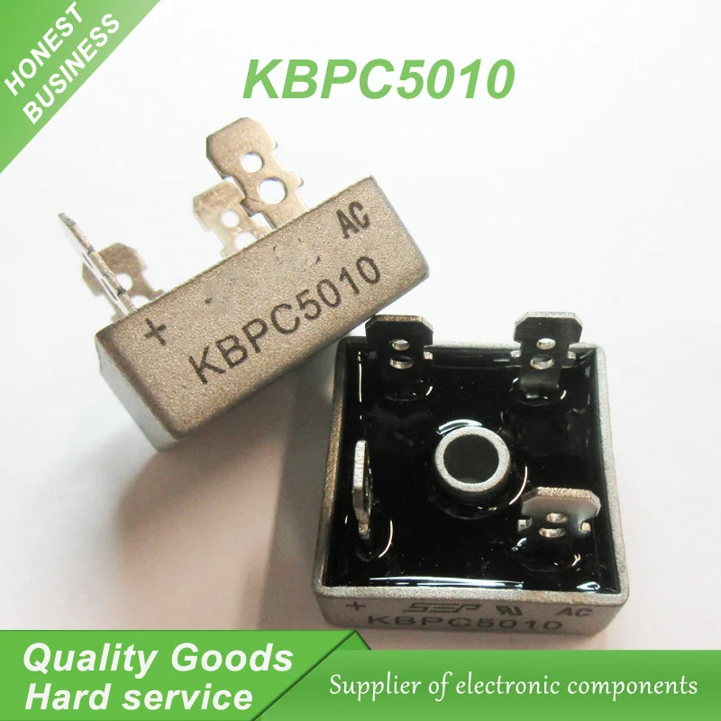 

free shipping 1PCS KBPC5010 single-phase bridge rectifier bridge DIP 50A 1000V 100% new original