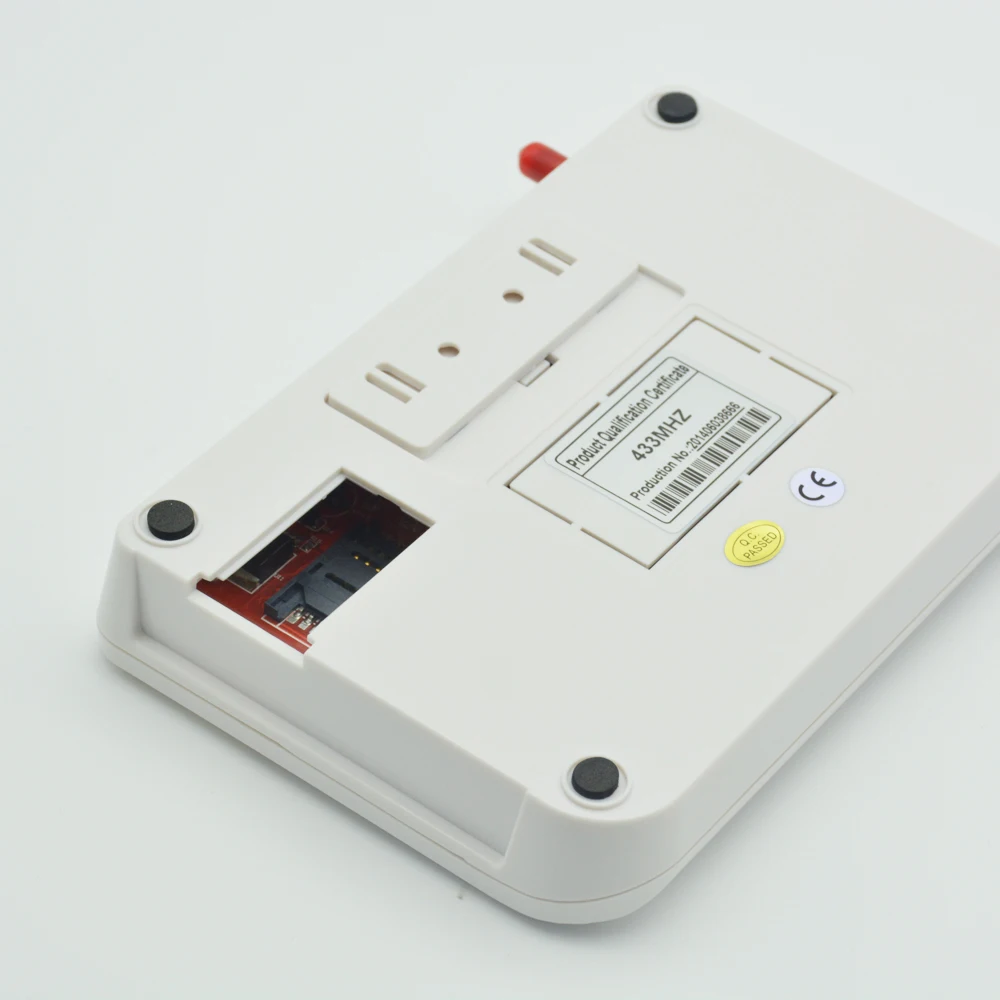 Pantalla LCD 433 MHz sistema de alarma inalámbrico SMS GSM PSTN doble red de seguridad para el hogar PIR Sensor de movimiento puerta Detector abierto humo