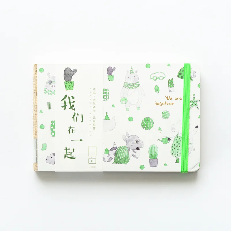 SIXONE поперечная художественная и художественная свежая записная книжка, креативная записная книжка с лесным сном, офисные и школьные принадлежности, Канцтовары - Цвет: Q