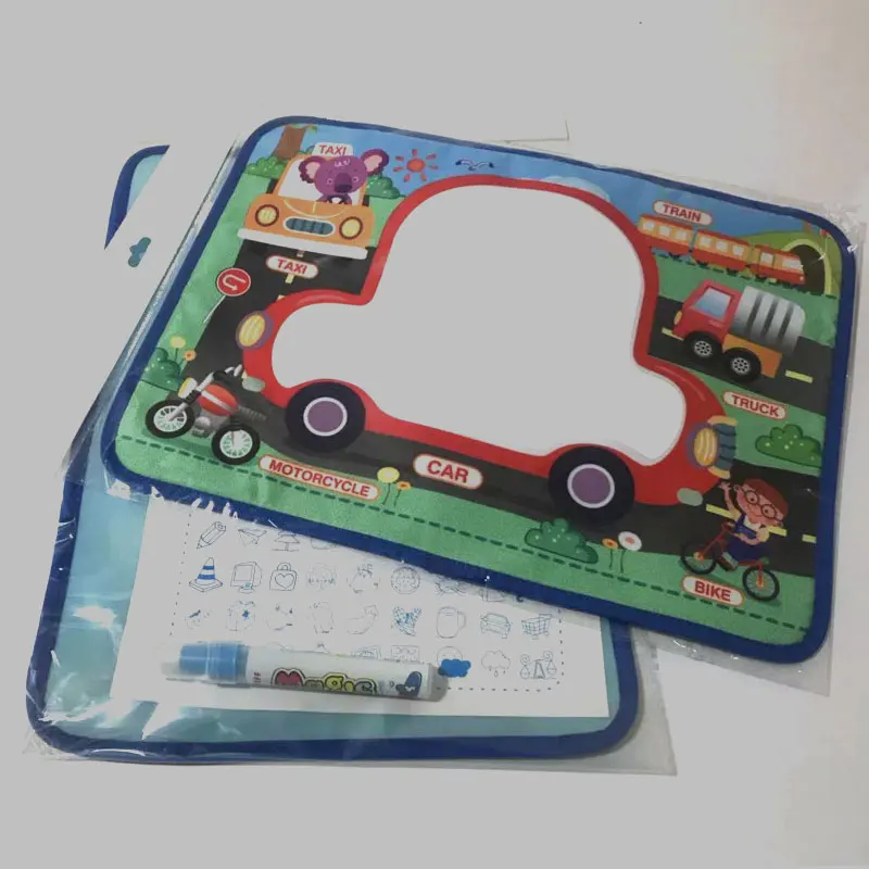 

Drawing Toys Water Drawing Mat 27 * 37 CM Board Painting and Writing Doodle With Magic Pen Non-toxic Drawing Board for Kids