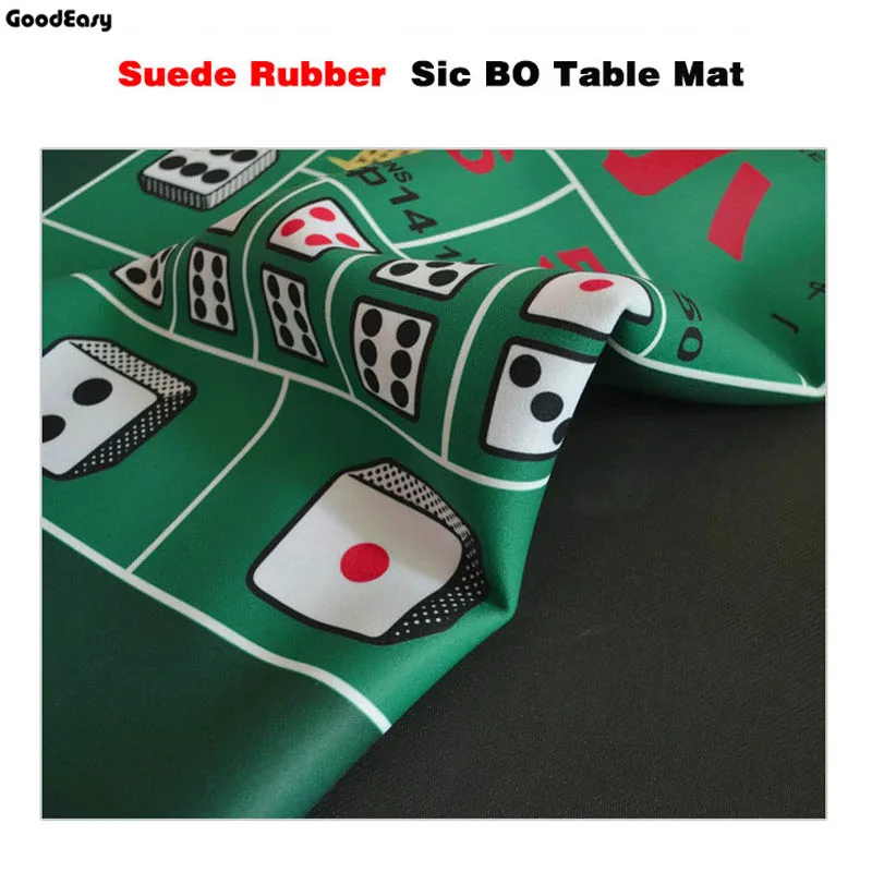  1.8*0.9m Green Rubber Poker Table Mat Poker Gaming Mat Table Cloth Game TableCloth Sic Bo with Chin
