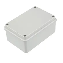 Uxcell 1 шт. 125x85x55 мм IP56 водостойкий пылезащитный электронный пластик DIY Распределительная коробка корпус серый для кнопки коробка