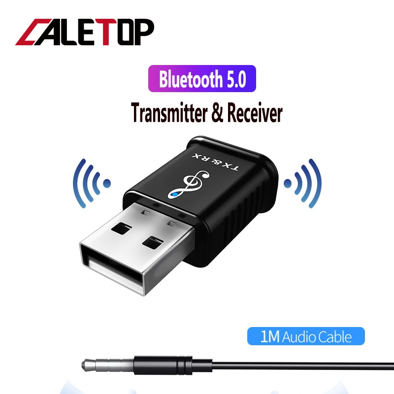 

5.0 Bluetooth Transmitter Receiver Mini 3.5mm AUX Stereo Wireless Bluetooth Adapter For Car Music Bluetooth Transmitter For TV