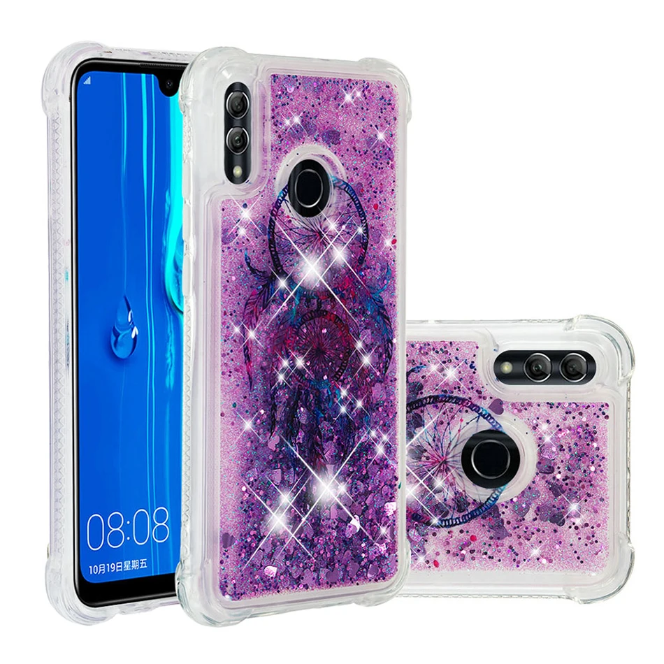 Чехол с блестками зыбучим песком для Huawei P30 Lite P20 Pro P8 2017 Mate 20 10 P9 Smart P 2019|Бамперы| |