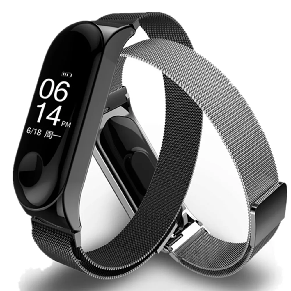 Магнитный ремешок mi Band 3 наручный металлический Безвинтовой браслет из нержавеющей стали для Xiaomi mi Band 3 браслет mi band 3 напульсники mi Band 3 ремешок