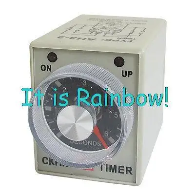 

Free Shipping AC 220V 0-6 Sec 6 Seconds Delay Timer Timing Relay AH3-2 w 8 Pin