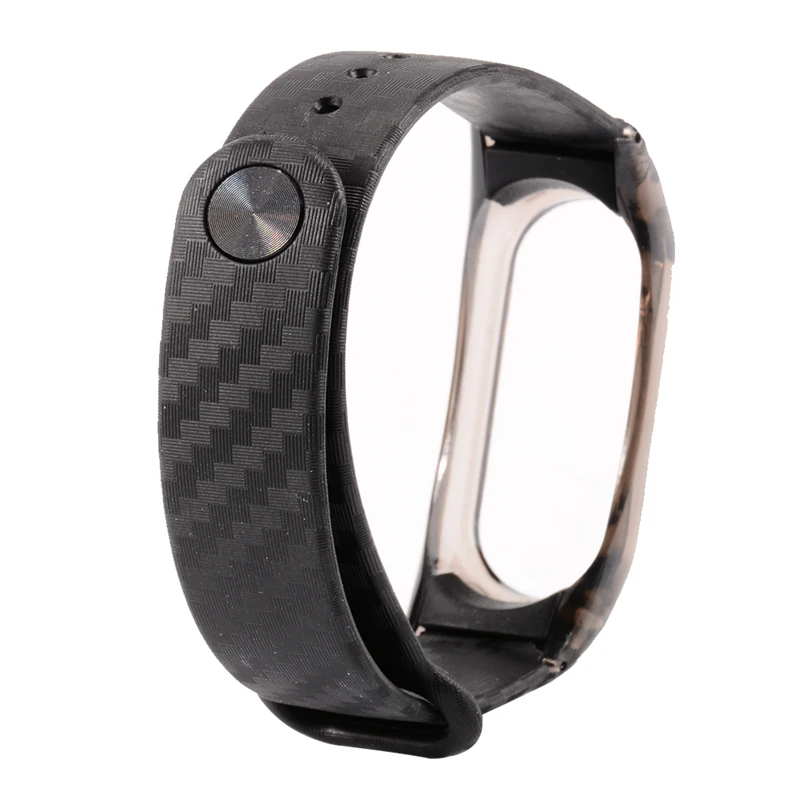 Ремешок Hangrui для браслета Xiaomi Mi Band 2 удлинитель из углеродного волокна с