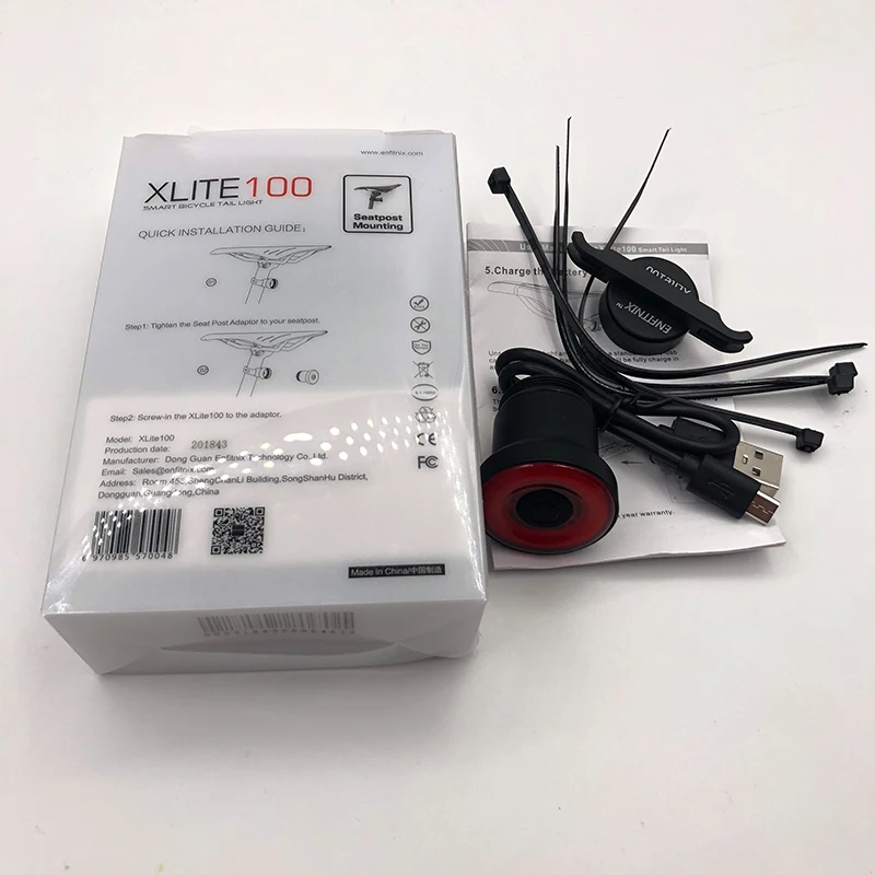 Xlite100 Usb велосипедный задний светильник-фонарь умный тормозной датчик задний светильник s MTB дорожный велосипедный задний светодиодный водонепроницаемый задний светильник s