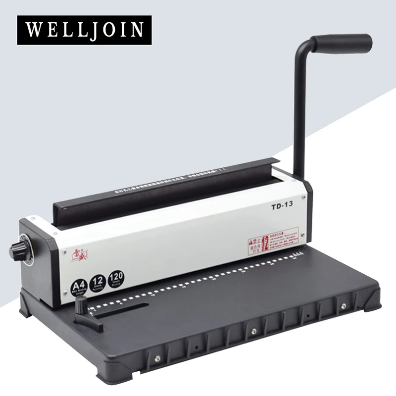 

Office Machine Rayson TD-13 Desktop Folder Books Machine Wire Binding Machine Manual Steples Binder A3 Paper Stapled