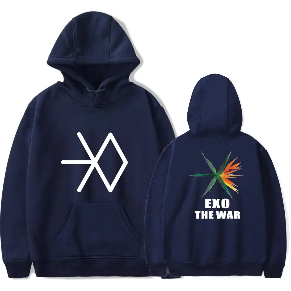 LUCKYFRIDAYF женские EXO новые альбом войны толстовки мужские корейские популярные
