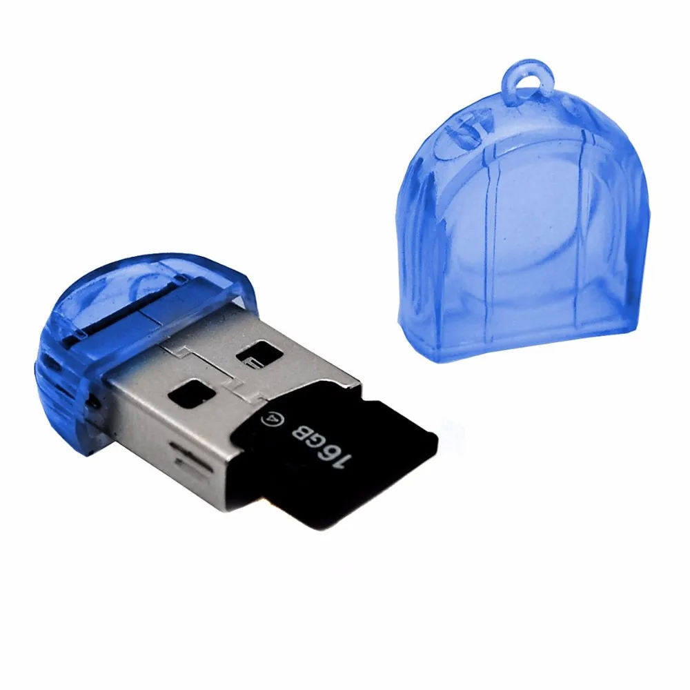 Мини USB 2,0 TF Nano картридер 2 микро-sd SDXC устройство чтения карт памяти ПИСАТЕЛЬ USB флэш-накопитель считыватели карт памяти случайный цвет