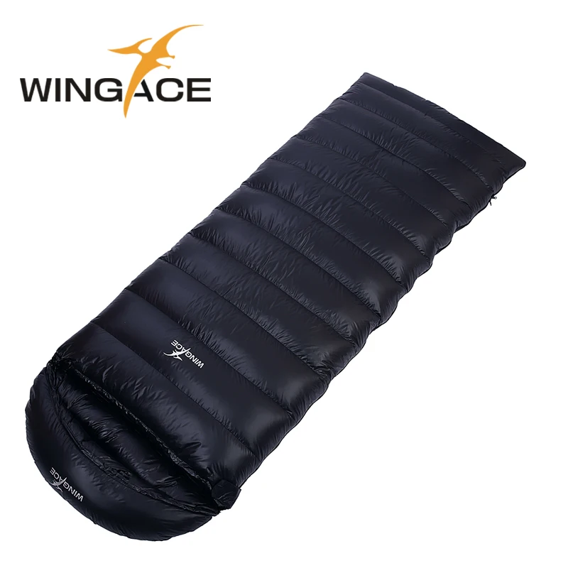 Special Product  WINGACE Fill 600G 1000G Envelope Goose down Sleeping Bag Outdoor Adult Ultralight Camping Warm Spli