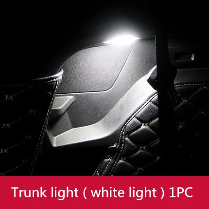 Светодиодный светильник запасной фитиль для багажника, Кристальный синий и белый светильник для peugeot 5008 3008 - Цвет: White ligjt 1PC