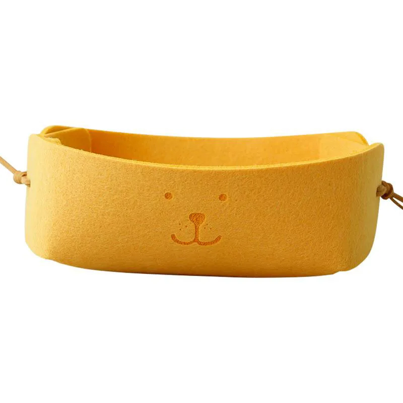 

Storage Box Hallway Entrance key Small Nordic Felt Basket Candy Color DIY Foldable Office Desk Home Supplies JJJSN11164