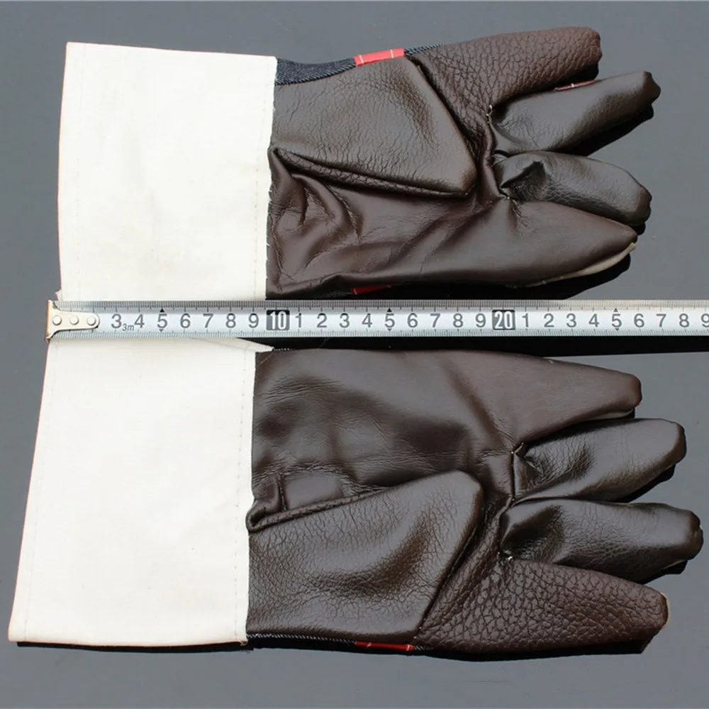 Welding Gloves Welders Work Soft Cowhide Leather Plus Gloves for Protecting Hand