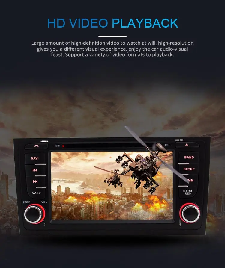 Clearance JDASTON Octa Cores Android 9.0 4G+32G Car DVD Player For AUDI A6 S6 RS6 1997-2004 Car Multimedia GPS Stereo 2 Din Car Radio WIFI 4