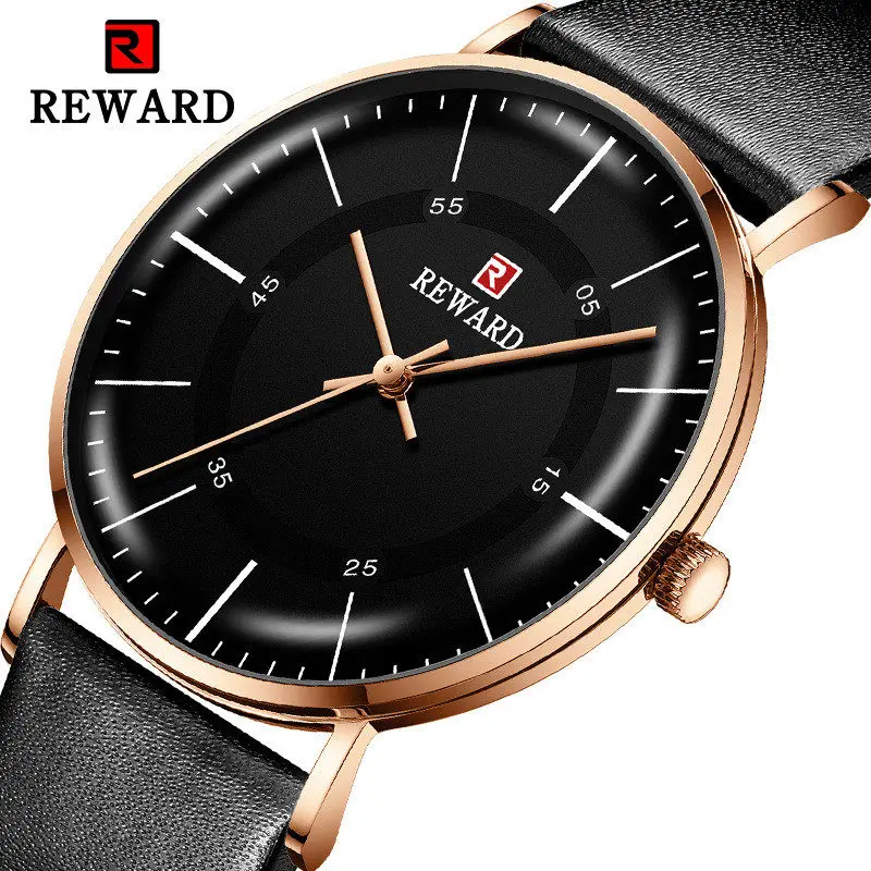 

relogio masculino Luxury Fashion Casual MIYOTA 7 mm Ultra-thin watch men waterproof quartz wrist watches Leather Dress Clock