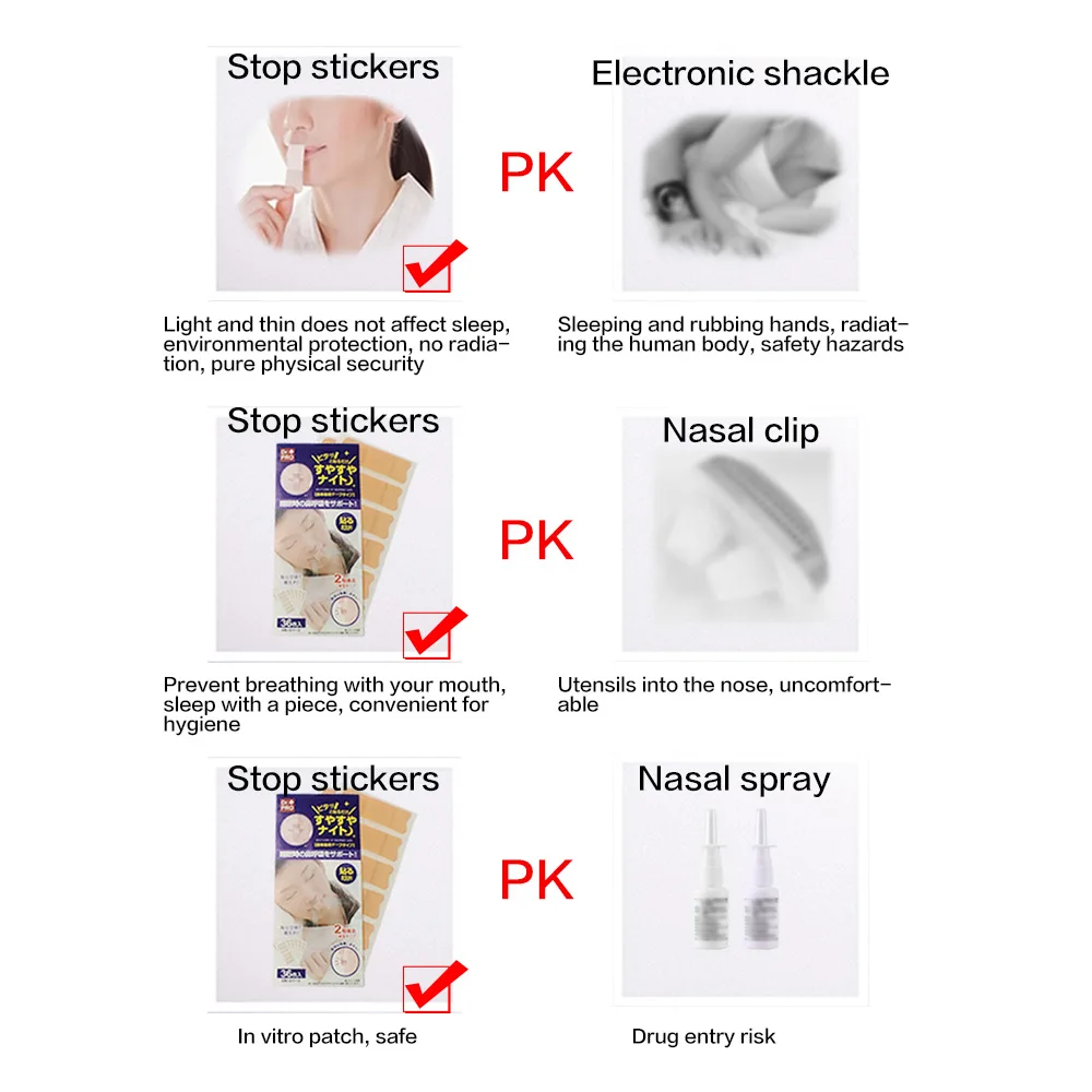 36 шт./пакет анти храп Стикеры Носовые расширители помощь при апноэ устройство от храпа зажим для носа устройство для дыхания носом устройство для остановки храпа