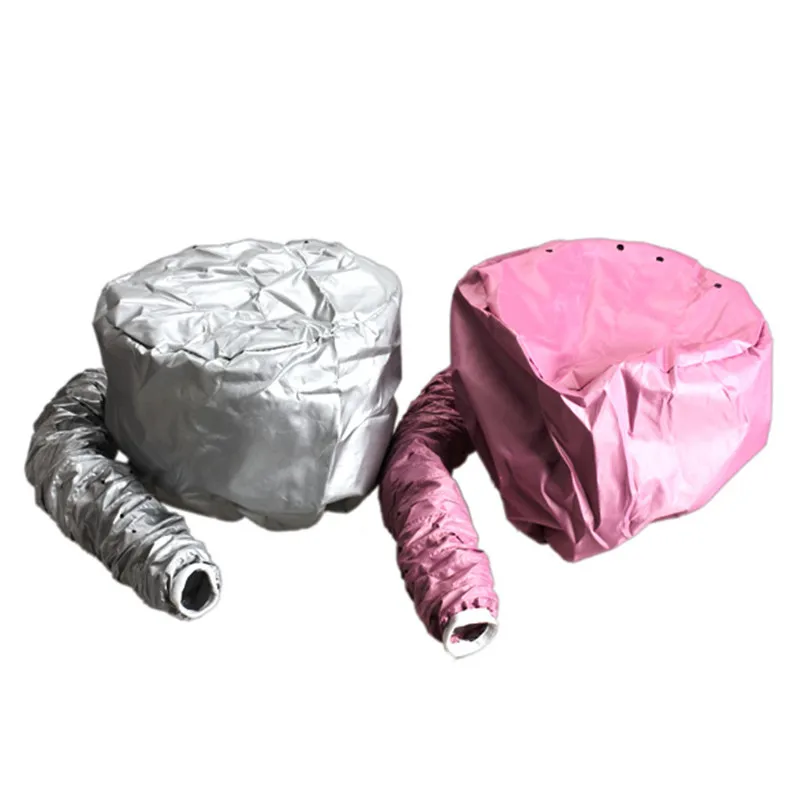 1pcs Hair Dryer Nursing Caps Dye Hairs Modelling Heating Warm Air Drying Treatment Cap Home Safer Than Electric Silver Pink warm quilt dryer for household use no sun drying winter bedding dehumidification mite removal dry clothes warm bed