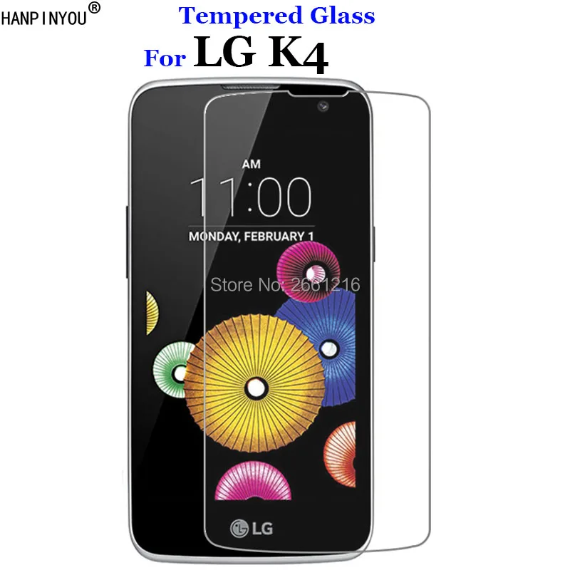 Для LG K4() закаленное стекло 9H 2.5D Премиум Защитная пленка для экрана для LG K4 LTE K120e K130e K121 4,5"