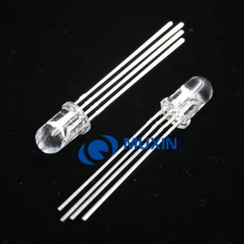 

5MM RGB 1000pcs super Bright led Common Anode 4 pins red green blue water clear
