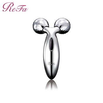 

Refa CARAT Microcurrent Massager Solar Panel Platinum Coated Rollers Tighten Skin Facial Lifting Body Slimming Kneading Massage