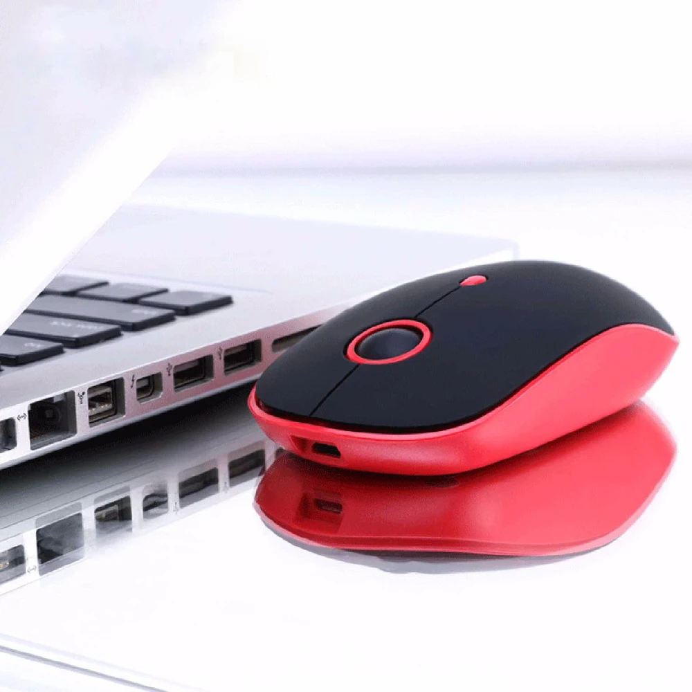 

Silent Mute Rechargeable Wireless Mouse Q10 Save Electricity Emitting Gaming Mice for Computer Desktop Notebook Office