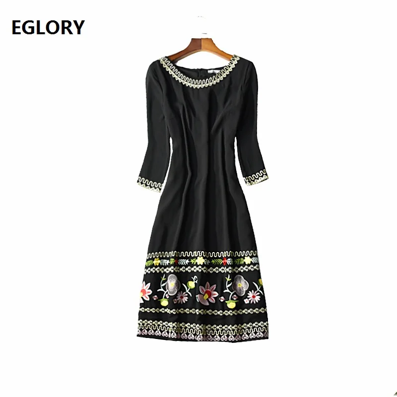 

New 1950s Style Bride Mother Dress High Quality Fashion Women Exquisite Embroidery Mid-Calf Length Sheath Dress Special Occasion