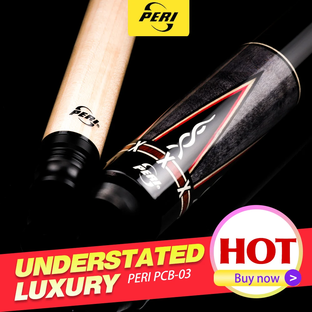 

Official PERI PCB-03 Carom Cue High Quality Cue 12mm Tip 142cm Length Professional 3 Cushion Game Cue Maple Material with Gifts