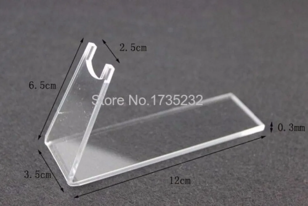 2pcs Clear Acrylic Pistols Holder Gun Display Stand Gun Holder Rack
