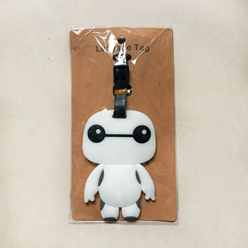 Women & Gils Cartoon Cute Travel Accessories Luggage Tags Suitcase Cartoon Style Cute Cat Fashion Silicon Portable Travel Label