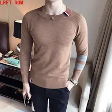 High Quality Casual Sweater Men Pullovers Brand winter Knitting long sleeve O-Neck slim Knitwear Sweaters