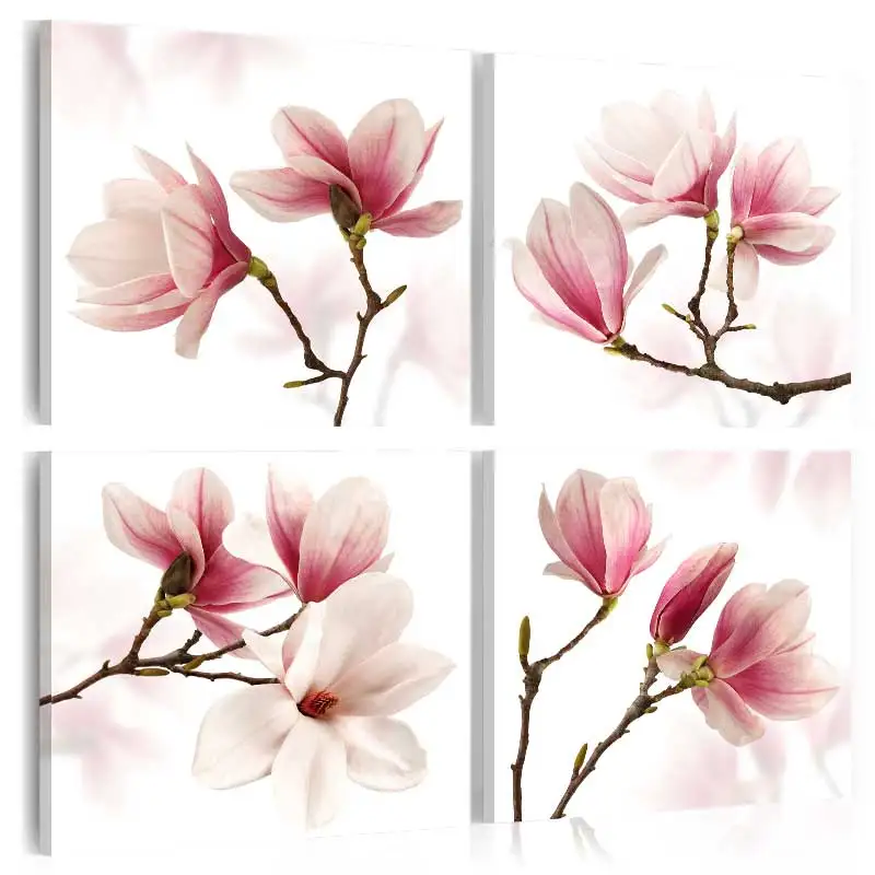 

Home Decorative Wall Decor peach series Style Mural Wallpaper Painting Art Silk Picture wall pictures for living room