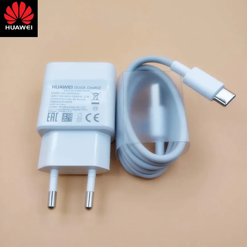 

Original Huawei p20 lite charger QC 2.0 Quick Fast Charge Adapter &Usb Cable For P10 P9 P8 Lite Honor 9 8 Mate 10 nova 2 2i 3 3i