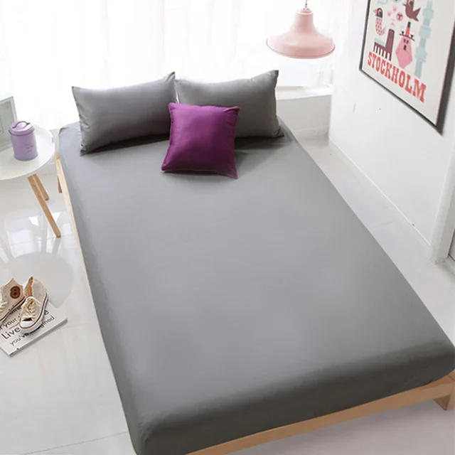 polyester fitted sheet printing cotton bed sheets comfort mattress purple queen fitted sheet