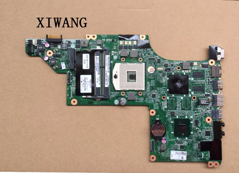 

Free Shipping 631042-001 laptop motherboard for HP DV6 DV6-3000 HM55 HD6370 Fully tested motherboard DA0LX6MB6F1 DA0LX6MB6H1