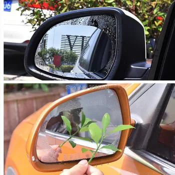 

2pcs Car Rearview Mirror Waterproof Sticker FOR opel corsa d renault trafic 2 nissan qashqai audi q5 suzuki bmw x6 mercedes w211